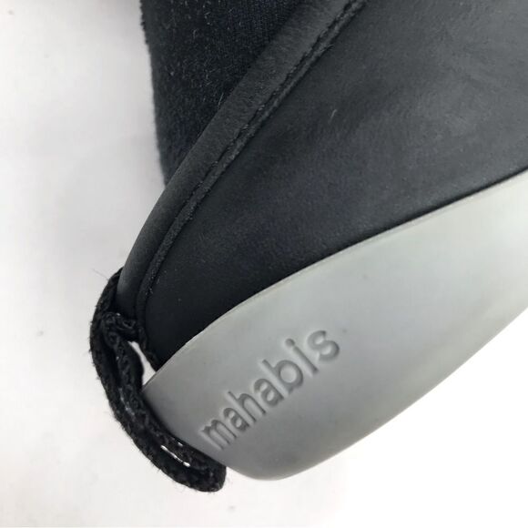 Mahabis LUXE Black Leather Wool Interior Convertible Shoes - Picture 14 of 16